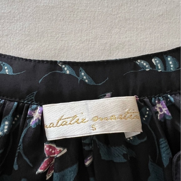 Natalie Martin Renata Blouse in Lotus Print Nero - Picture 13 of 16